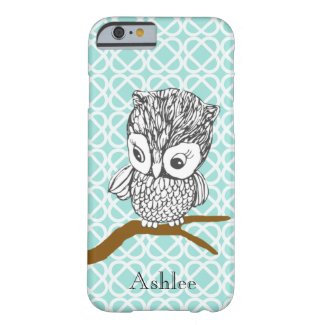 Customizable Retro Owl iPhone 5 Case iPhone 6 Case