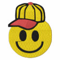 Customizable Retro Smiley Face with Hat Tees embroidered shirts by naturetees Customizable Retro Smiley Face with Hat Tees embroidered shirts
