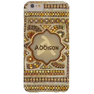 Customizable Romanesque Monogram Barely There iPhone 6 Plus Case