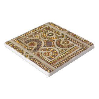 Customizable Romanesque Pattern Trivet