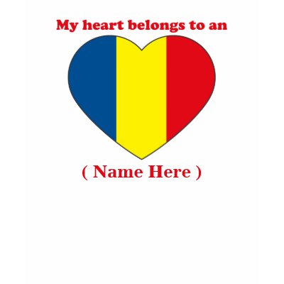 Customizable Romania T-shirt by ValentinesDayTshirts