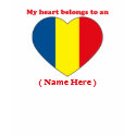 Customizable Romania T-shirt by ValentinesDayTshirts Customizable Romania T-shirt