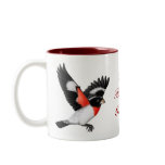 Customizable Rose Breasted Grosbeak Bird Mug