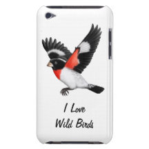 Customizable Rose Breasted Grosbeak iPod Touch Cas iPod Touch Covers