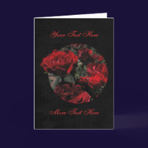 Customizable Rose Greeting Card cards