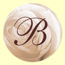 Customizable Rose Monogram stickers