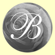 Customizable Rose Monogram stickers