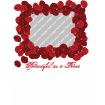 Customizable Rose Petal Photo T-shirt by trendyteeshirts Customizable Rose Petal Photo T-shirt
