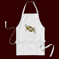 Customizable Roses Gold and Clover aprons