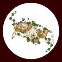 Customizable Roses Gold and Clover stickers