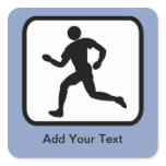 Customizable Runner Logo Sticker