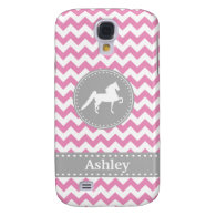 Customizable Saddlebred Pink Galaxy S4 Case