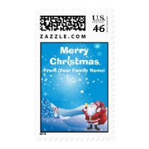 Customizable Santa Christmas Stamp stamps