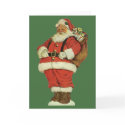 Customizable Santa, die cut cards