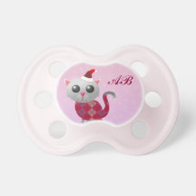 Customizable: Santa moggy Pacifiers