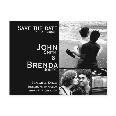 Customizable Save the Date Announcement Postcards by patricklori