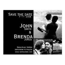 Customizable Save the Date Announcement Postcards