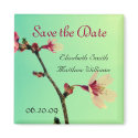 Customizable Save the Date Cherry Blossom Magnet