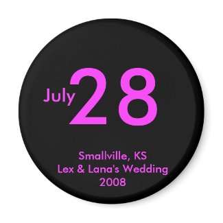 Customizable Save the Date Magnet magnet