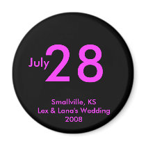 Customizable Save the Date Magnet