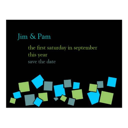 Customizable Save the Date Postcards : 2 Hip