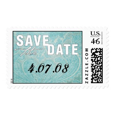 Customizable Save the Date Stamp