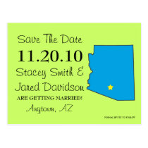 Customizable Save the Date State - ARIZONA postcards