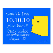 Customizable Save the Date State - ARIZONA postcards