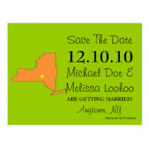 Customizable Save the Date State - NEW YORK postcards