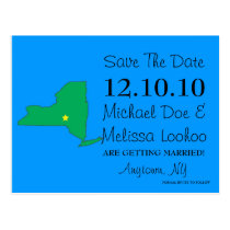 Customizable Save the Date State - NEW YORK postcards