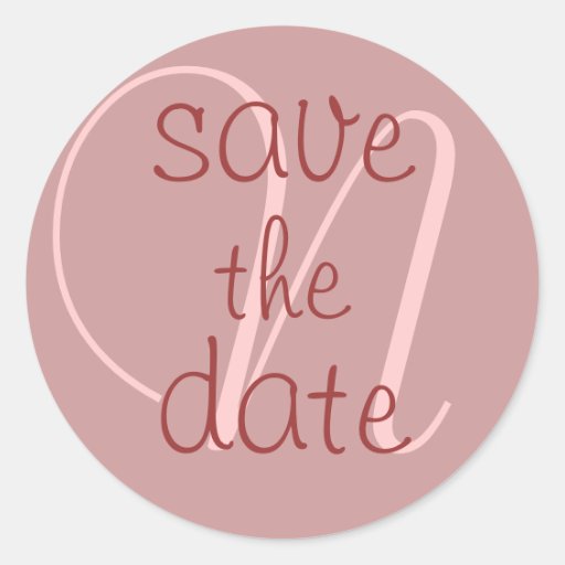 Customizable Save the Date Stickers Zazzle