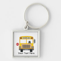 Customizable School Bus Keychains