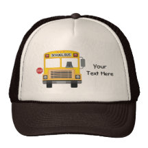Customizable School Bus Trucker Hats