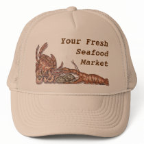Customizable Seafood Hat by artbyjehf Customizable Seafood Hat