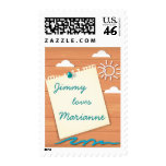 Customizable Seaside Resort Stamp