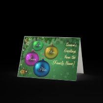 Customizable Season's Greetings cards