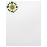 CUSTOMIZABLE!  Shamrocks - Gold Irish Celtic Custom Letterhead