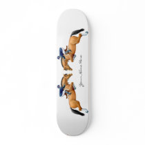 Customizable Show Jumper Horses Skateboard