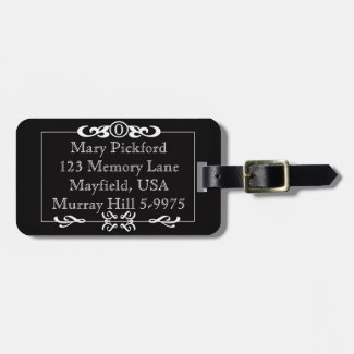 Customizable Silent Movie Luggage Tag