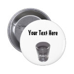 Customizable Silver Shot Glass Button
