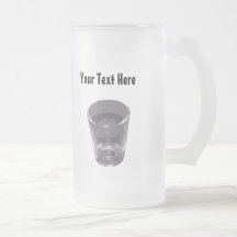 Customizable Silver Shot Glass Glass Mug