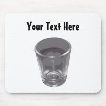 Customizable Silver Shot Glass Mousepad