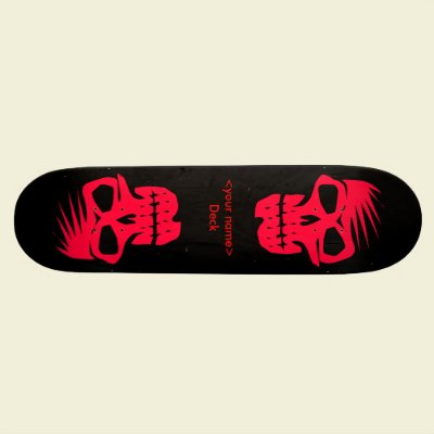 Customizable Skulls Custom Skate Board by malibuitalian