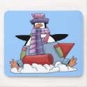 Customizable Sledding Penguin Tees and Gifts mousepads by naturetees Customizable Sledding Penguin Tees and Gifts mousepads