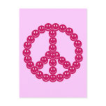 Customizable Smiley Peace Post Card