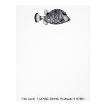 Customizable Smooth Trunkfish Letterhead