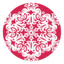 Customizable Snowflake Christmas stickers by thepapershoppe Customizable Snowflake Christmas stickers