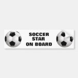 Customizable Soccer Ball Bumper Sticker