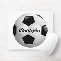 Customizable Soccer Ball Mouse Pads