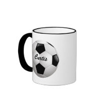 Customizable Soccer Ball Mugs